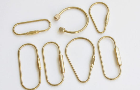 Brass Carabiner Key Chain