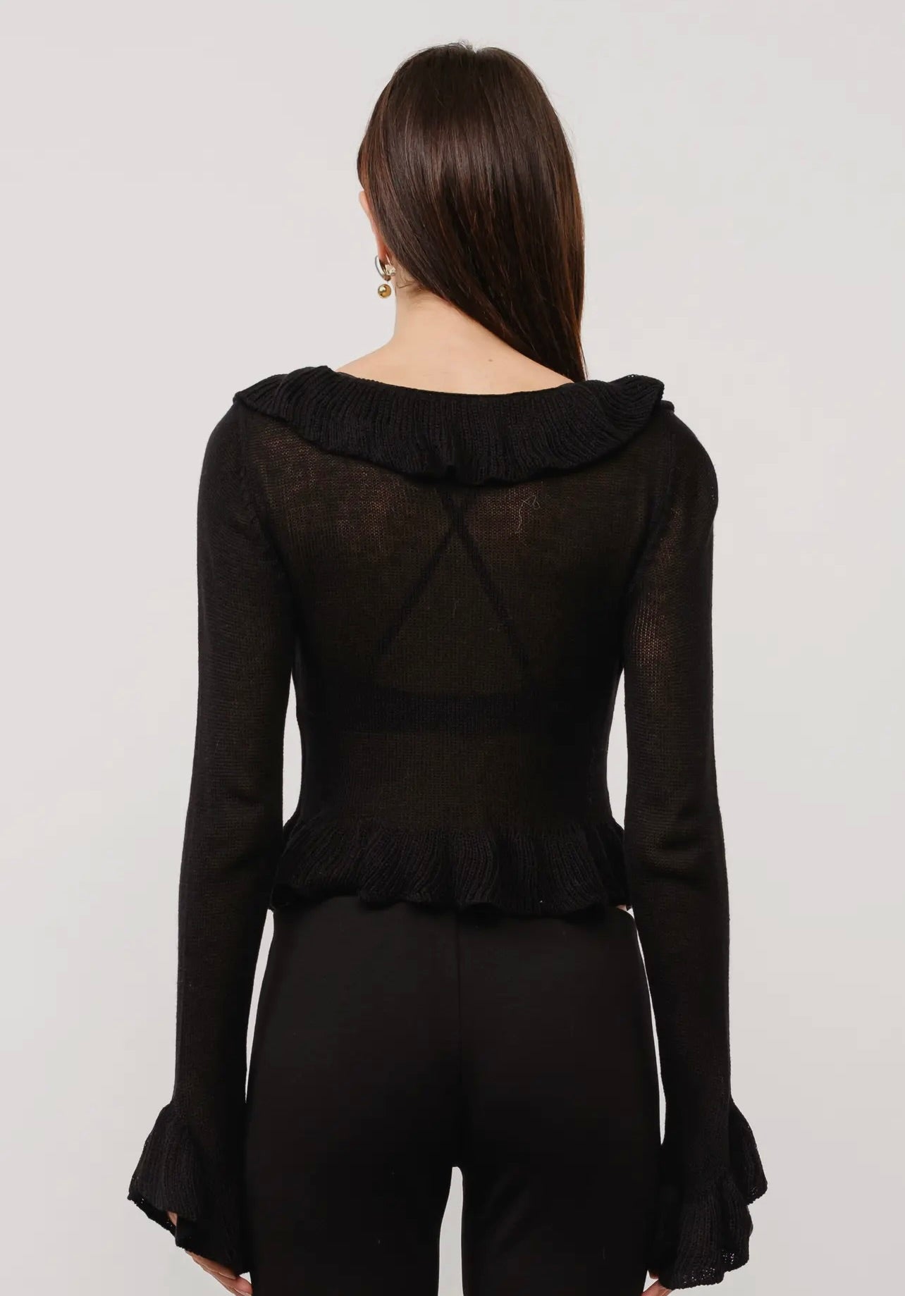 Brooklyn Ruffle Knit Top