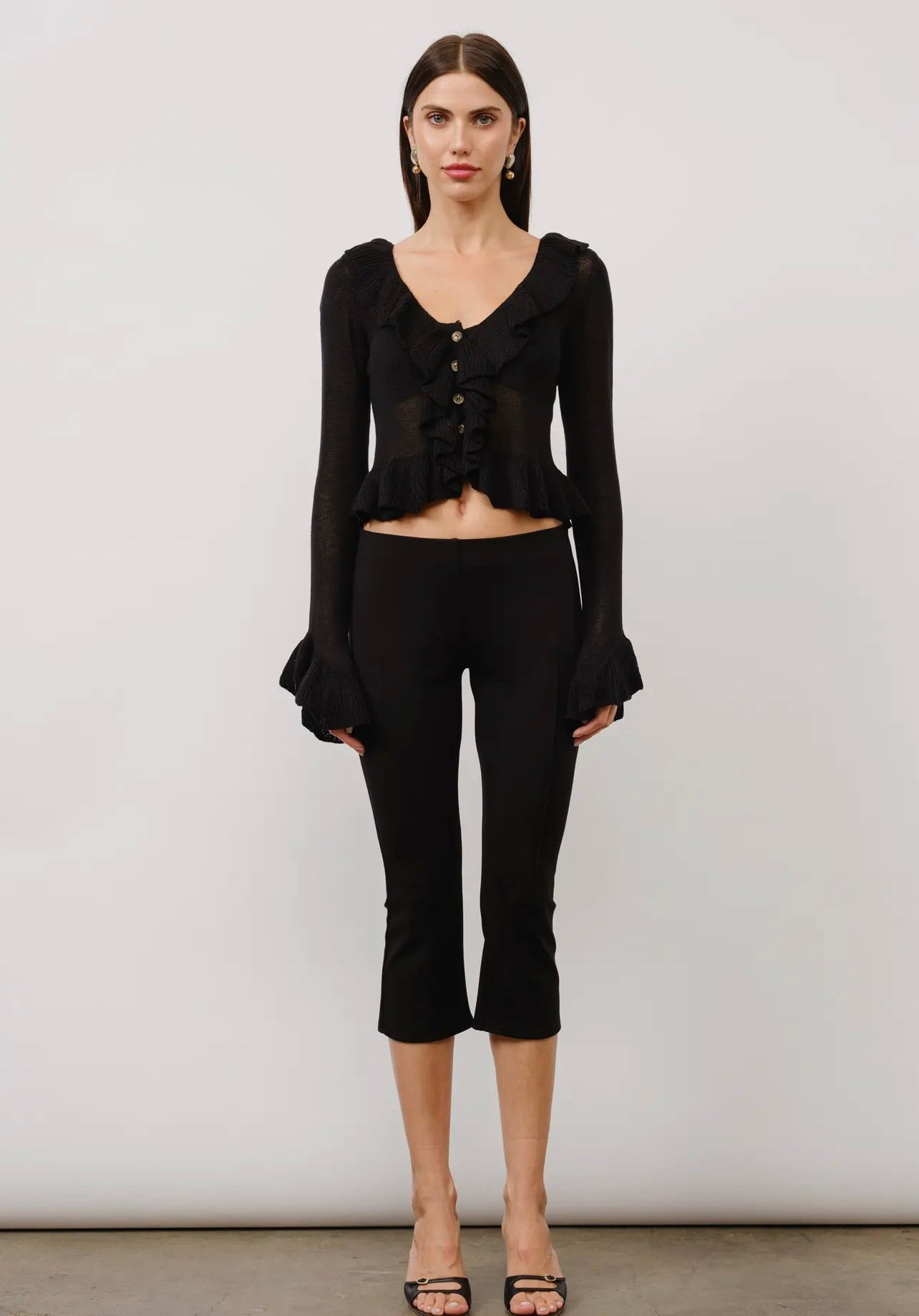 Brooklyn Ruffle Knit Top