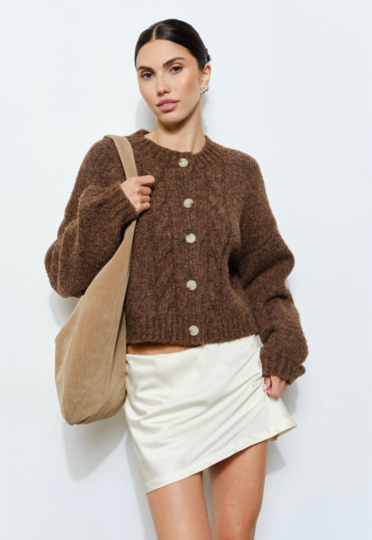 Eros Cable Knit Cardigan