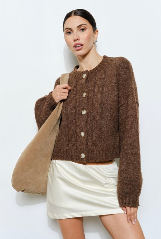 Eros Cable Knit Cardigan