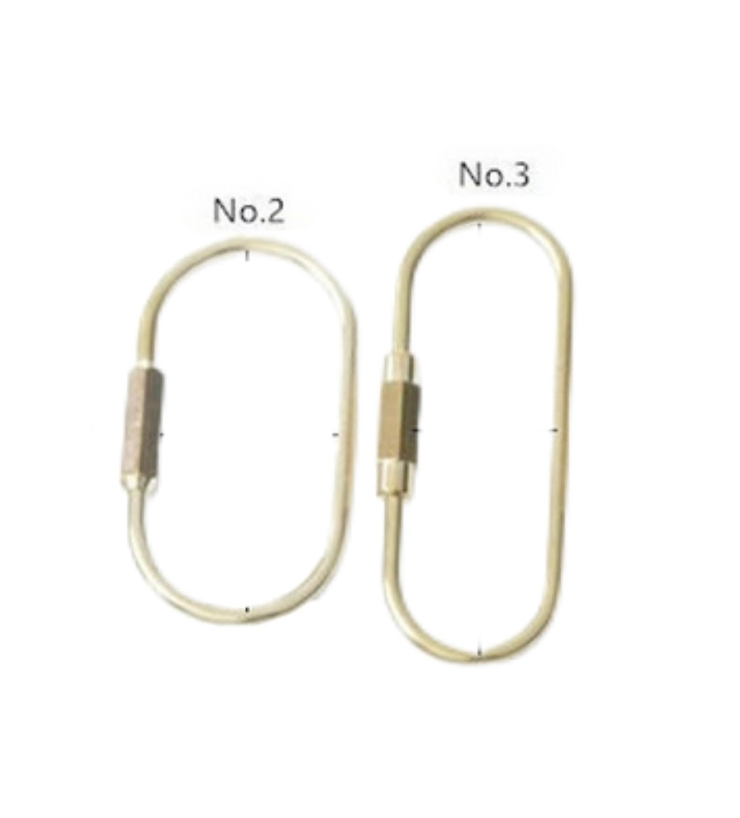 Brass Carabiner Key Chain