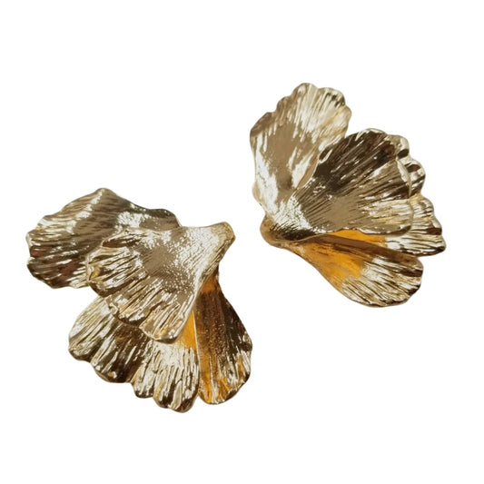 Gilded Ginkgo Stud