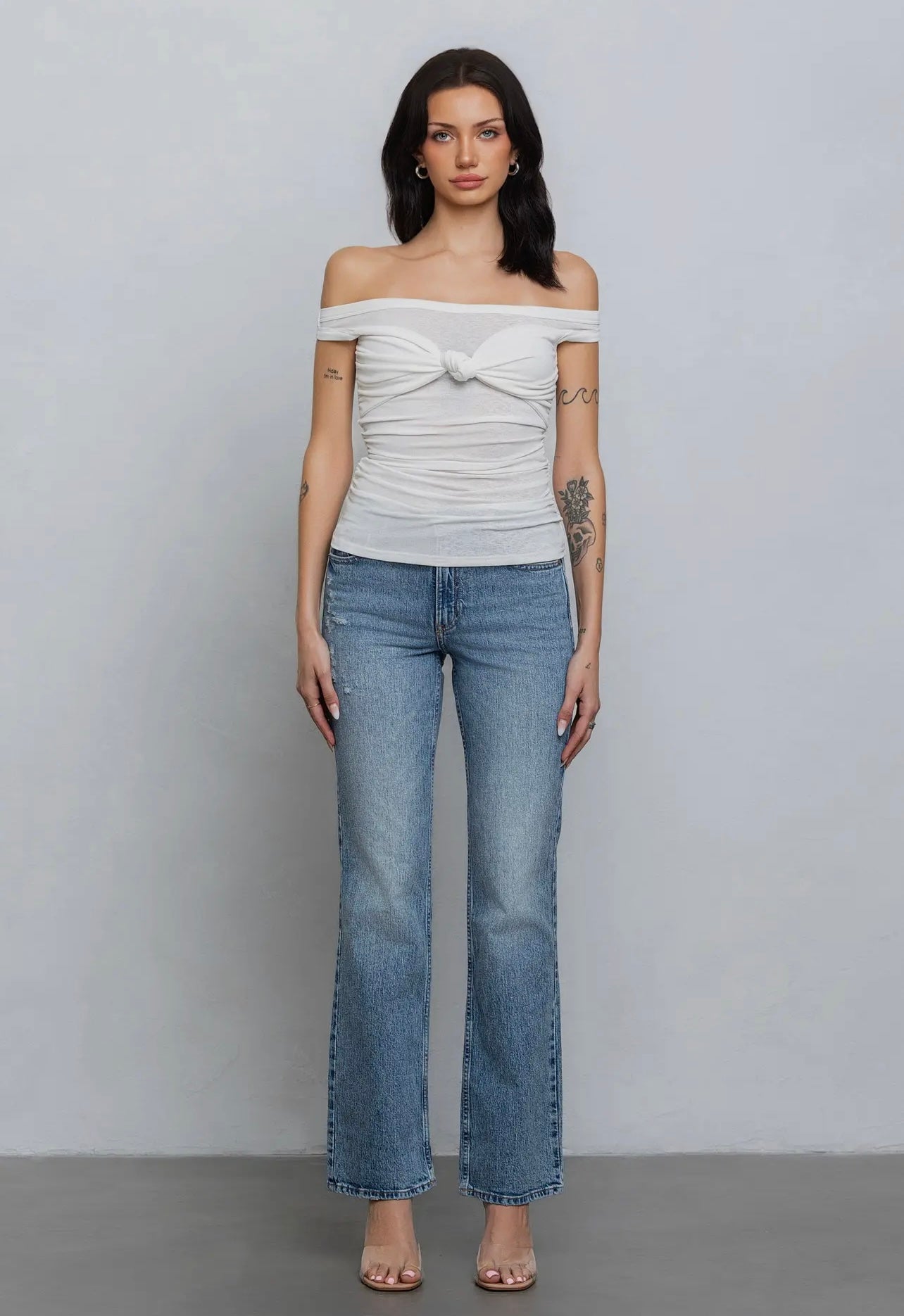 Cecilia Sheer Knotted Top