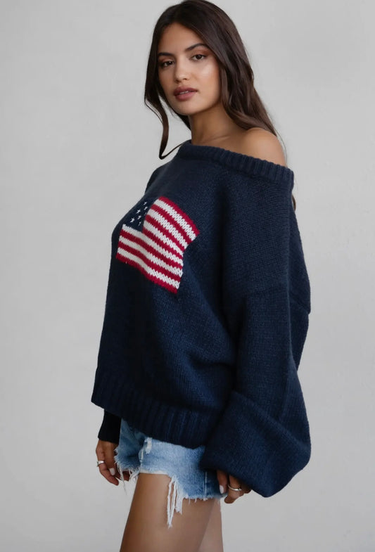 American Honey Knit in Navy